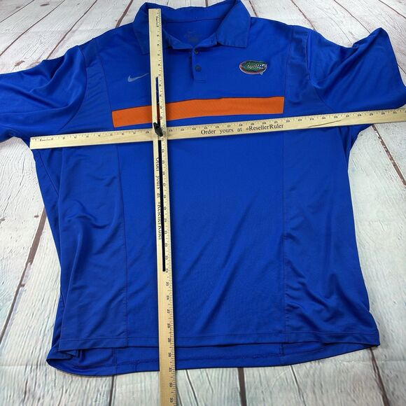 Florida Gators UF Men's Nike Team Issued S/S Performance Polo Shirt Blue XXL - Picture 9 of 13